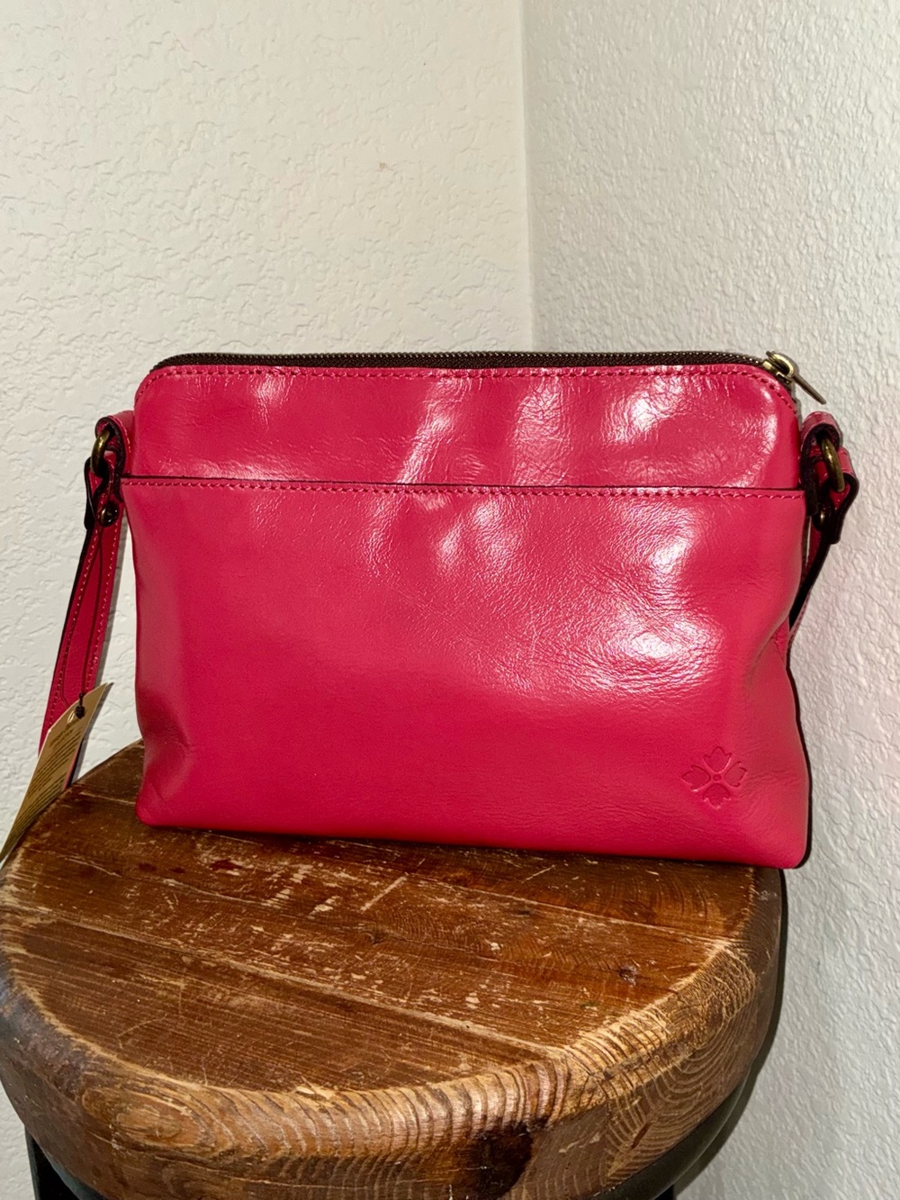 Patricia Nash Strawberry Pink Avellino Crossbody Handbag - Picture 4 of 10